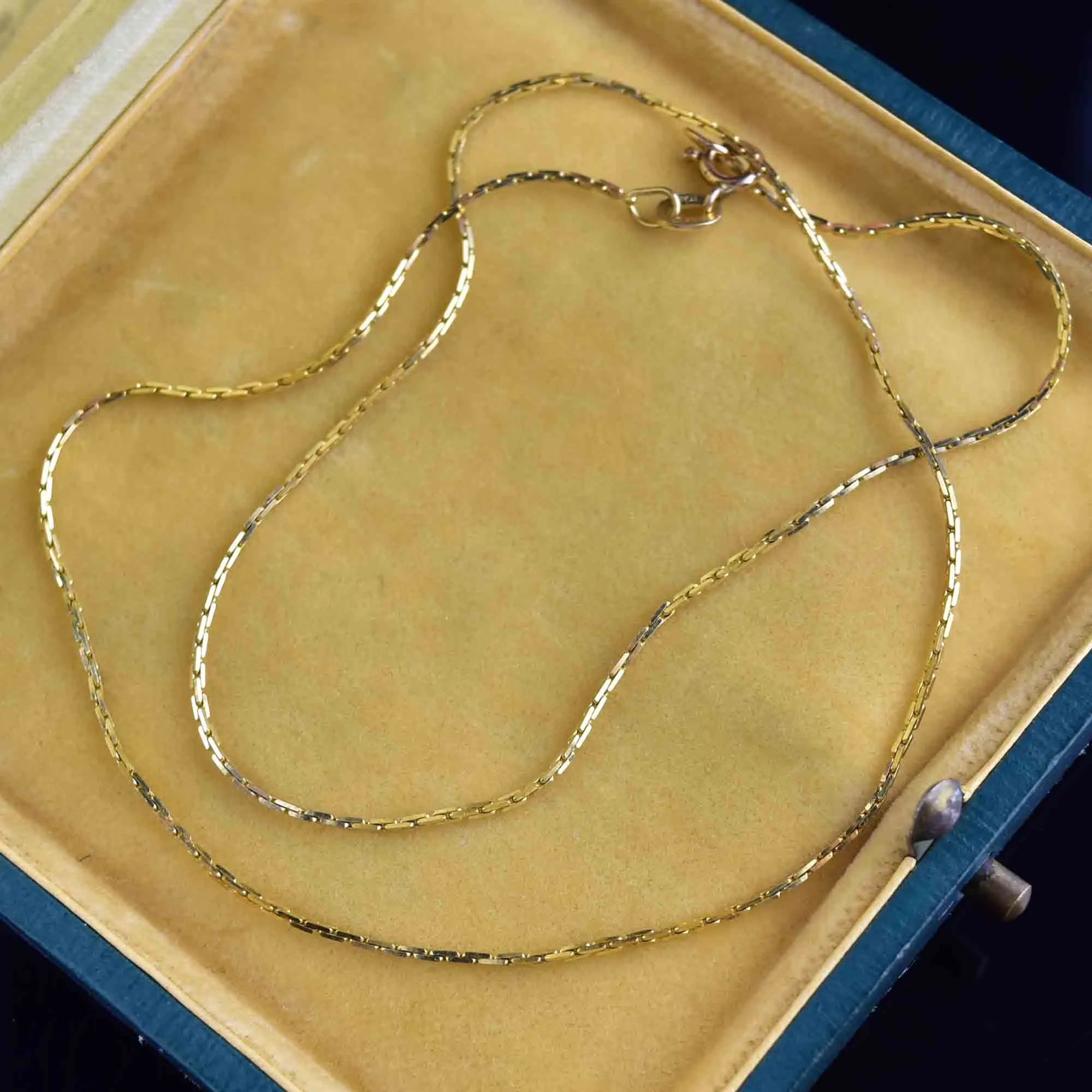 14K Gold Boston Link Flexible Chain Necklace