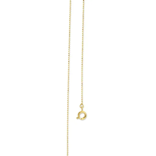 18k Gold Filled 1.0mm Ball Chain Diamond Cut Thin Delicate Chain