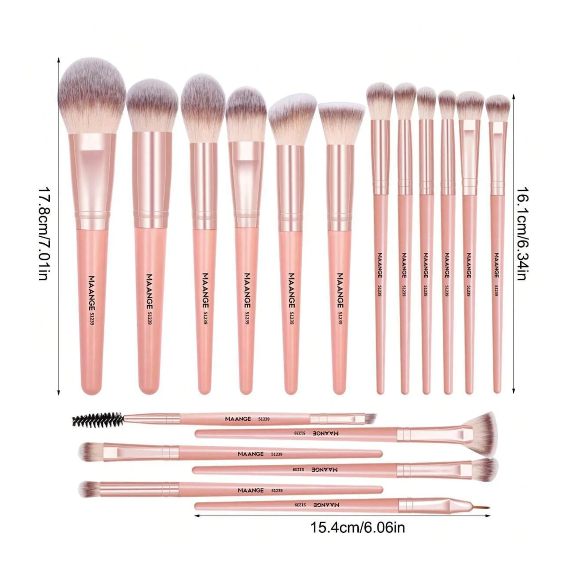 18pcs Professional Makeup Brush Set