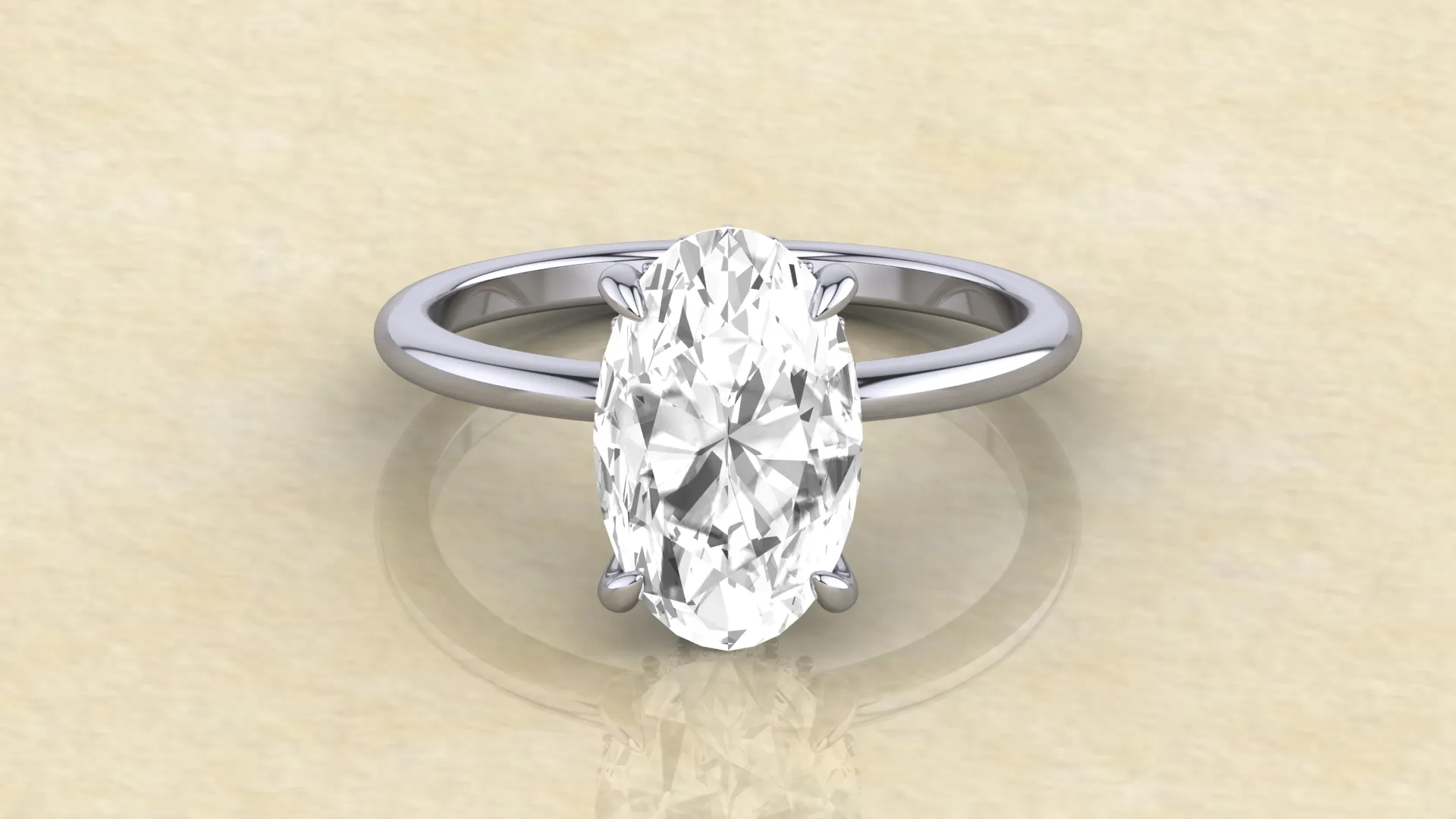 3carat Hidden halo engagement ring