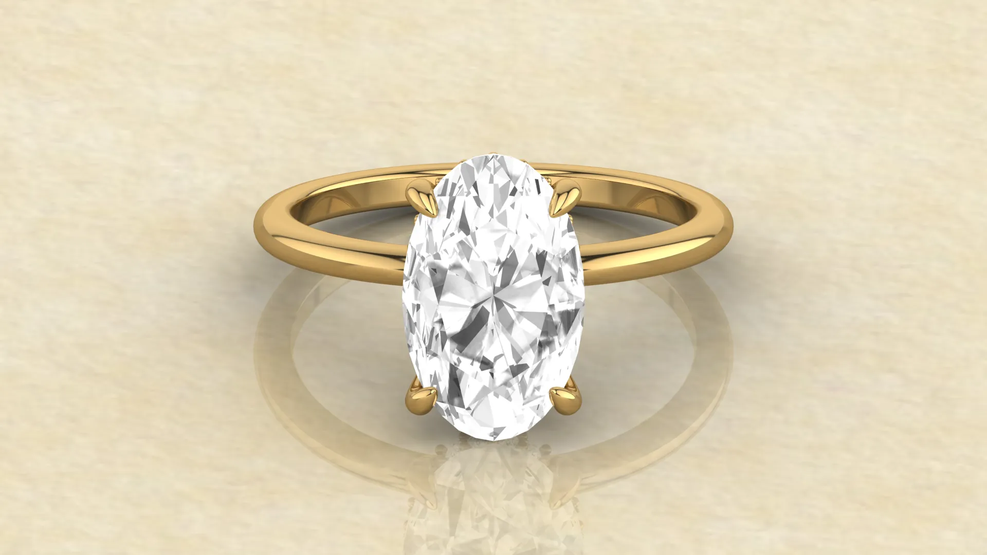 3carat Hidden halo engagement ring