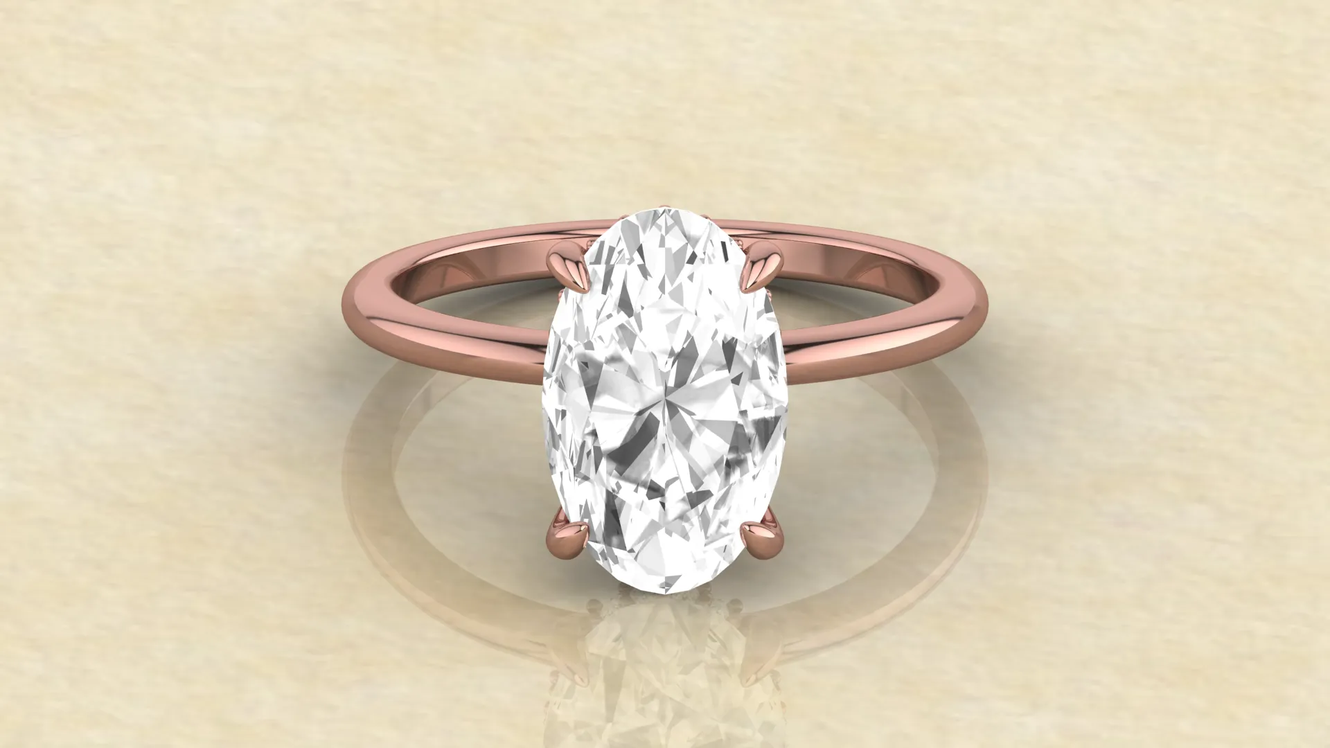 3carat Hidden halo engagement ring