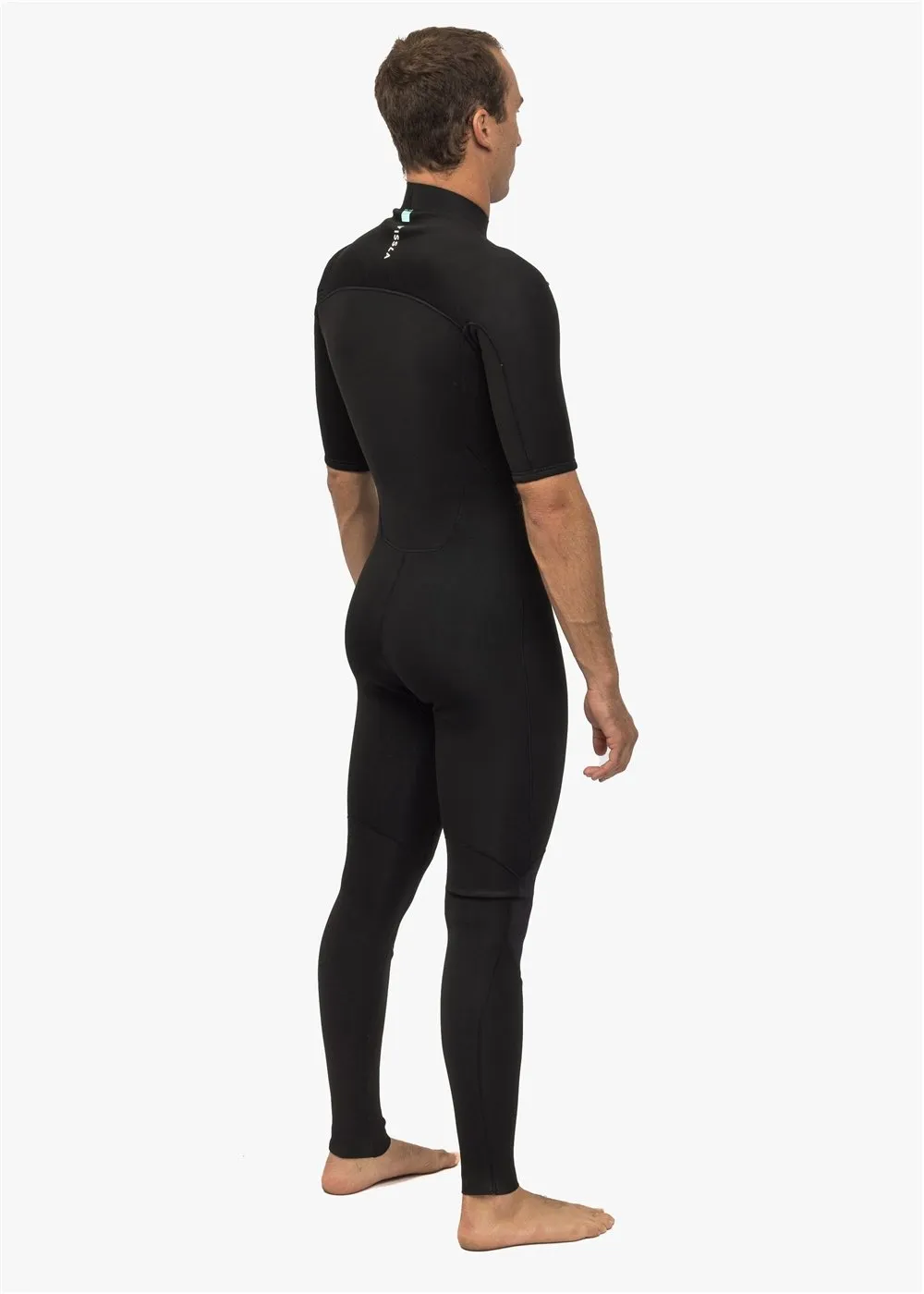 7 Seas 2-2 Short Sleeve Chest Zip Wetsuit, BLK