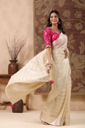 90Z400E-RO  Organza Saree with Blouse