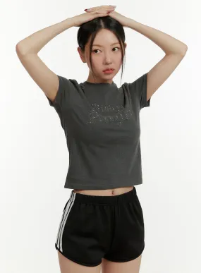 Acubi Stud Crop Tee CY408