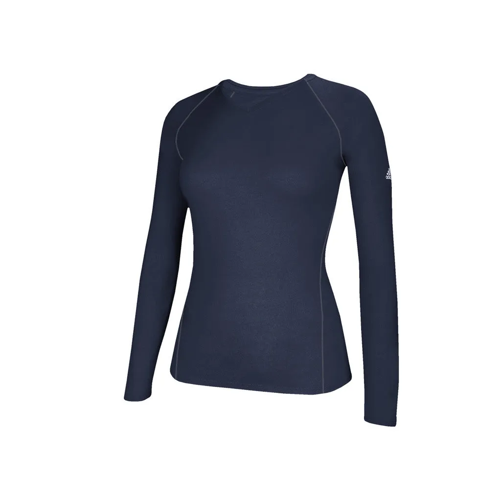 adidas Women's Collegiate Navy Climalite Long Sleeve Tee