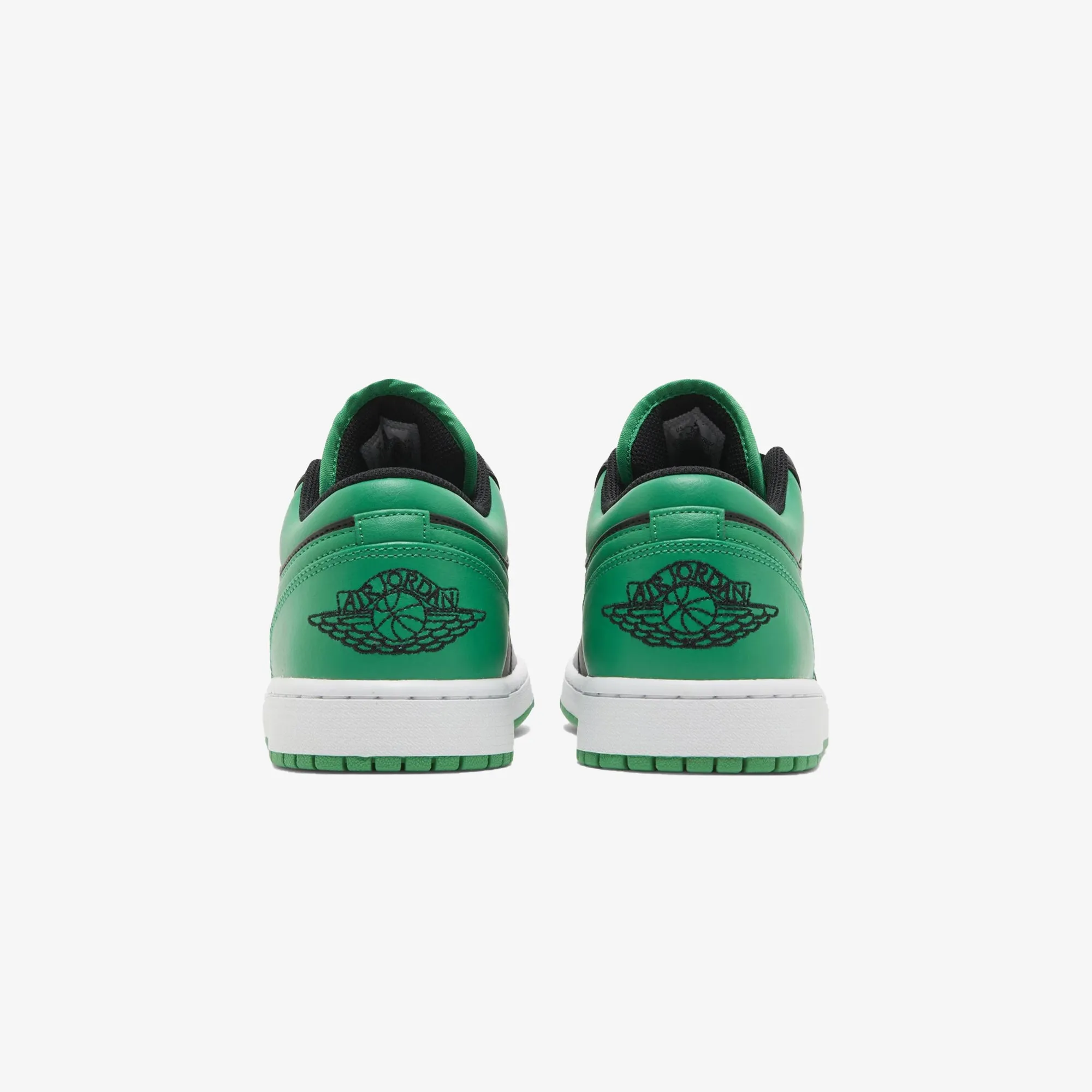 AIR JORDAN 1 LOW 'BLACK/BLACK-LUCKY GREEN-WHITE'