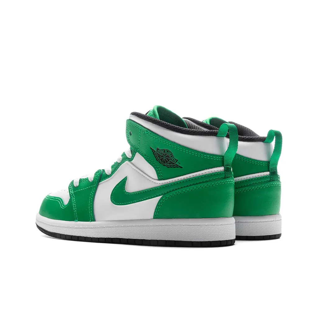 Air Jordan 1 Mid (PS) - Lucky Green/Black/White