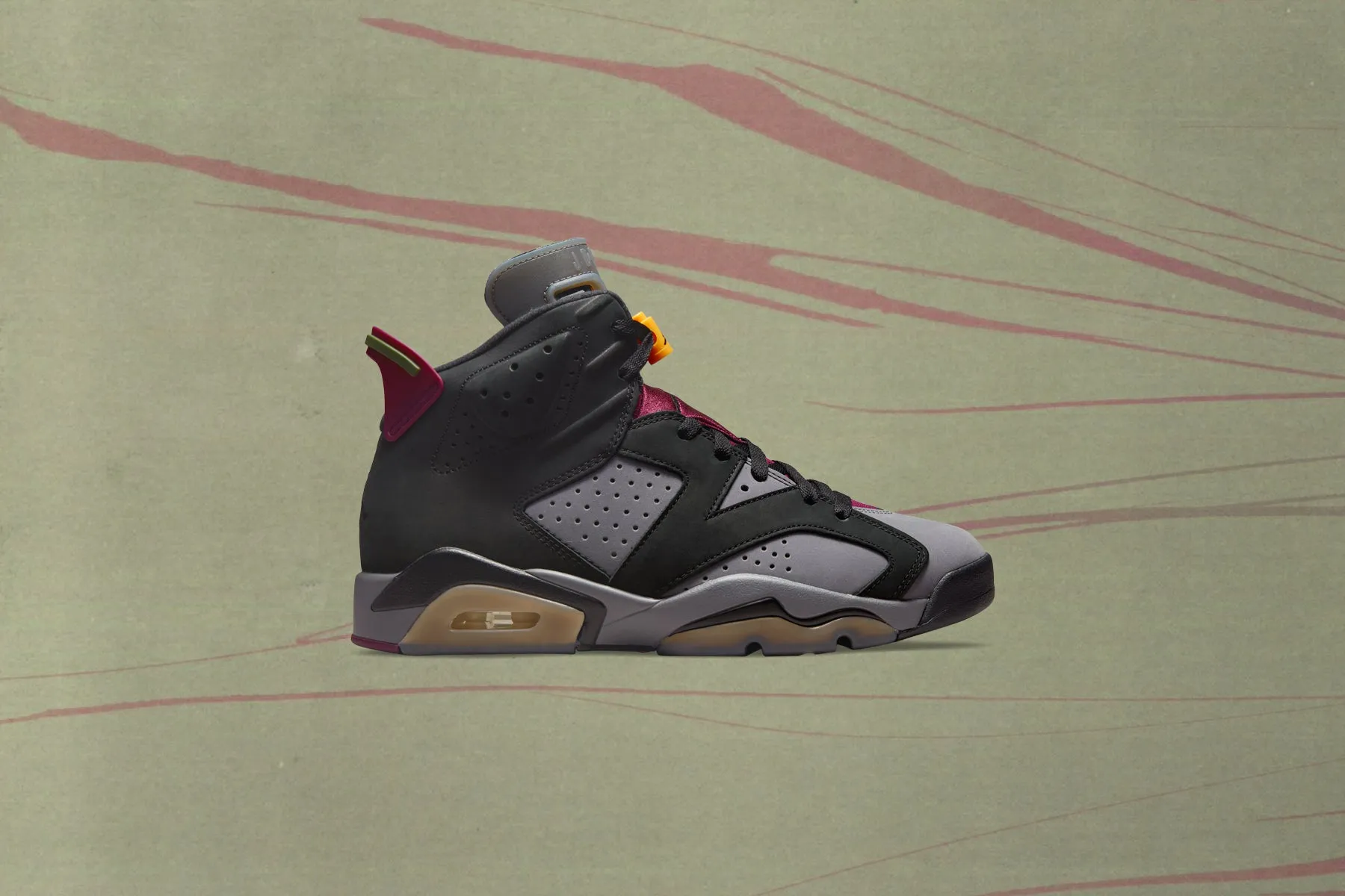 Air Jordan 6 Retro 'Bordeaux' - Black/Bordeaux/Light Graphite