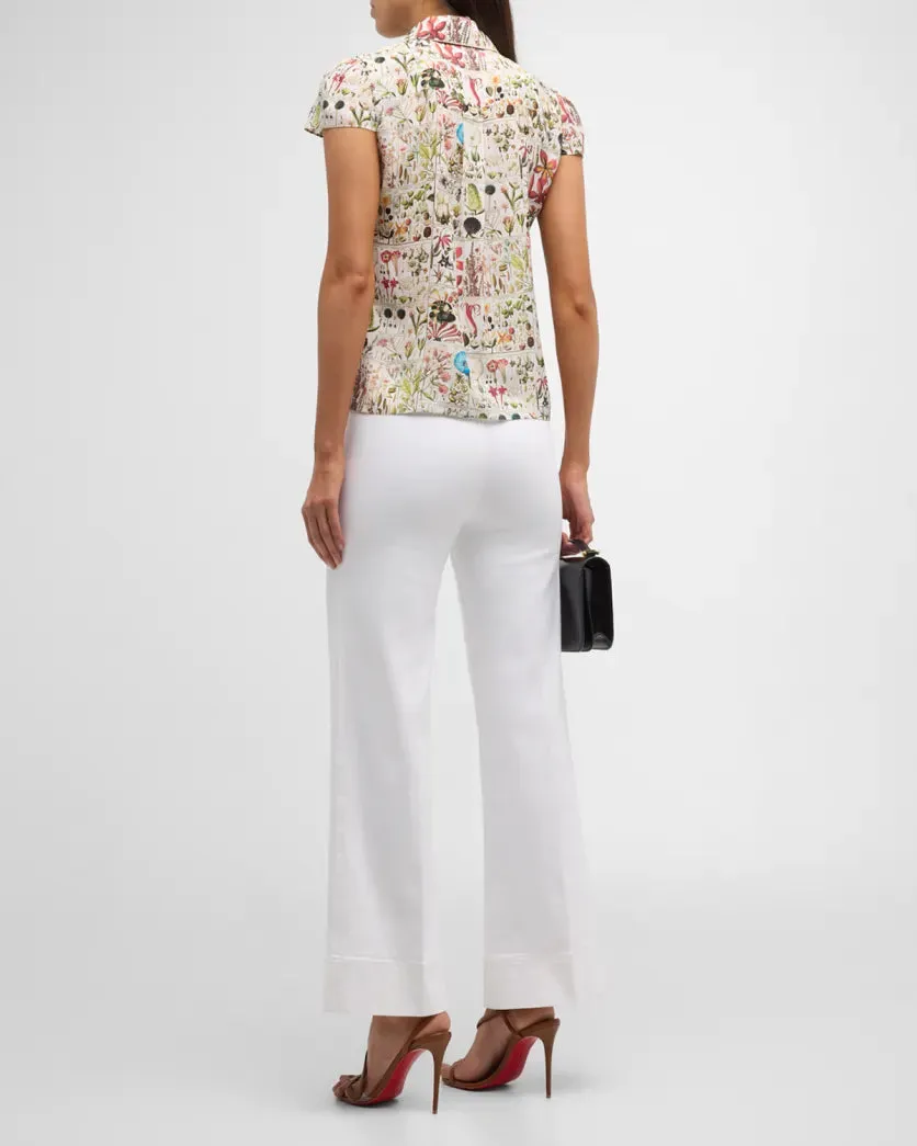 Alice   Olivia - Joy Blouse - Jardin Des Plantes