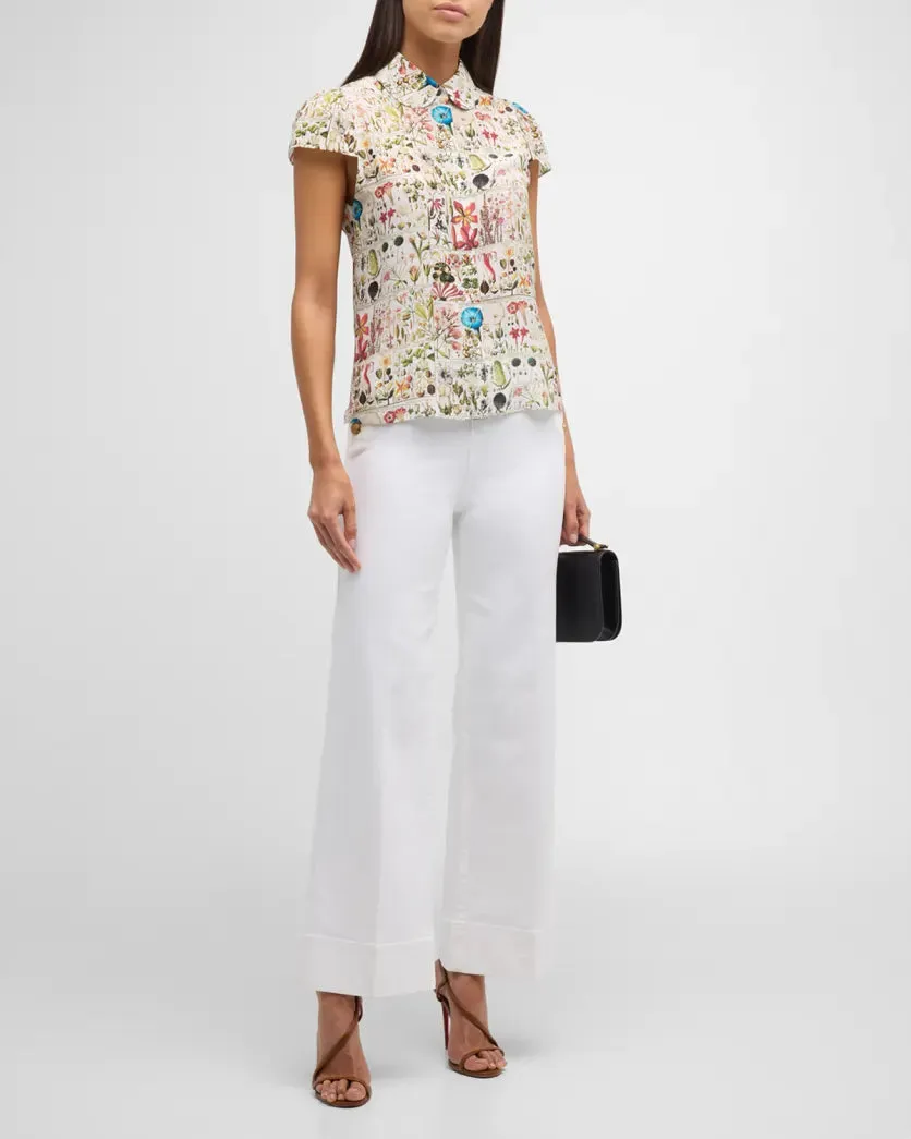 Alice   Olivia - Joy Blouse - Jardin Des Plantes