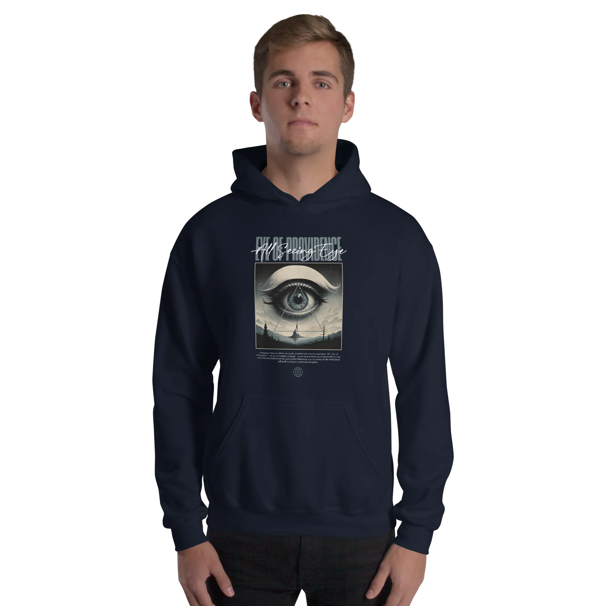 All Seeing Eye Unisex Hoodie Front Print