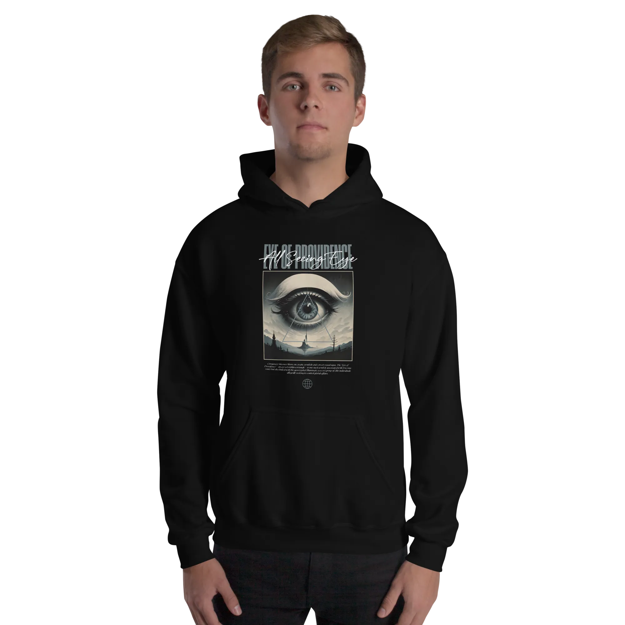 All Seeing Eye Unisex Hoodie Front Print