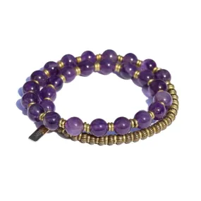 Amethyst Wrist Mala Bracelet