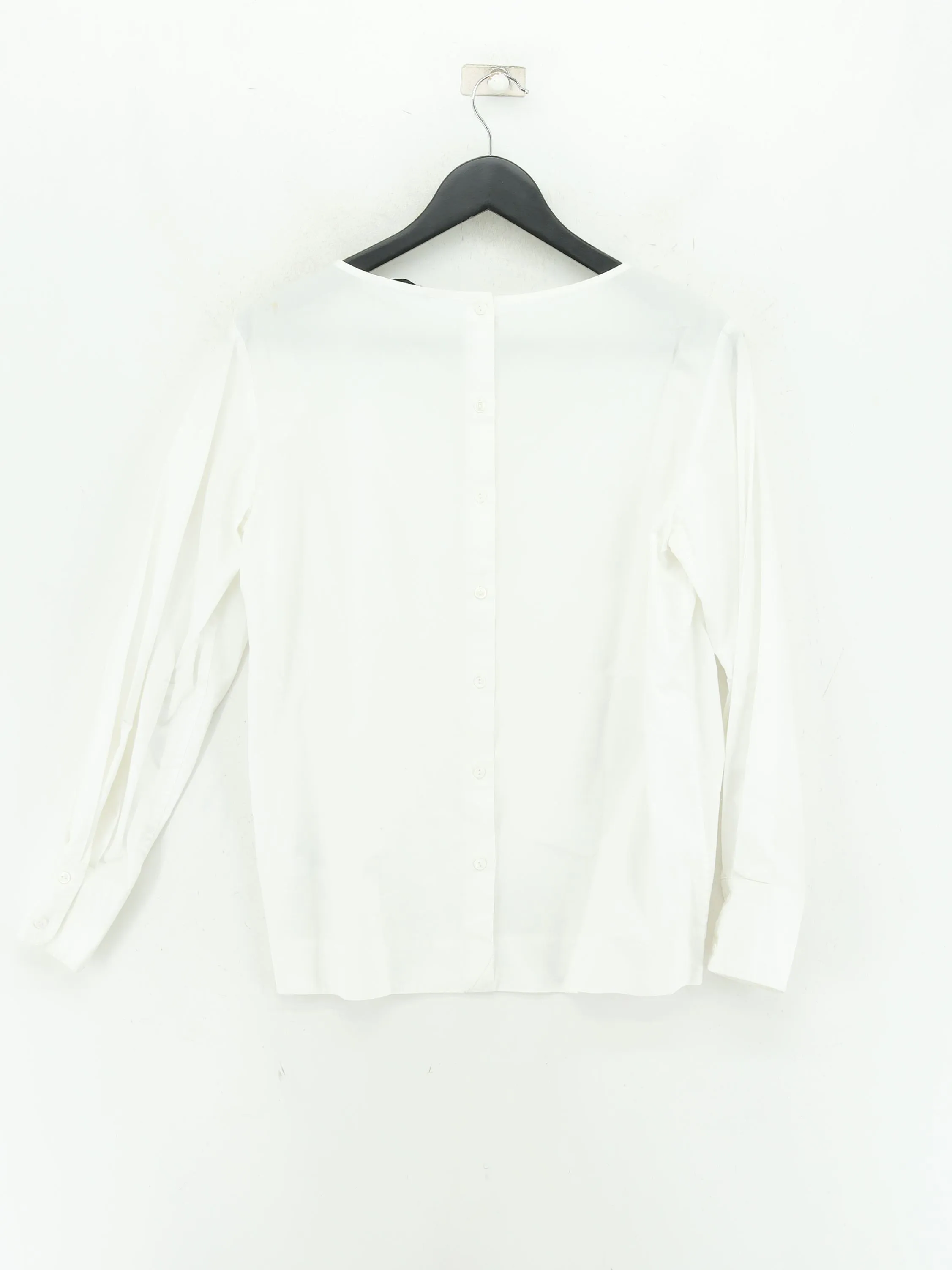 & Other Stories Women's Blouse UK 8 White 100% Cotton