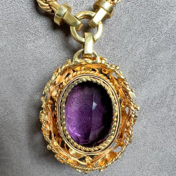 Antique Amethyst Necklace