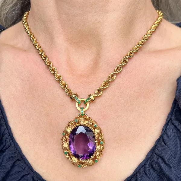 Antique Amethyst Necklace