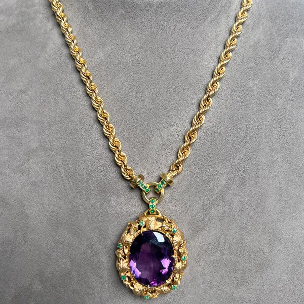 Antique Amethyst Necklace