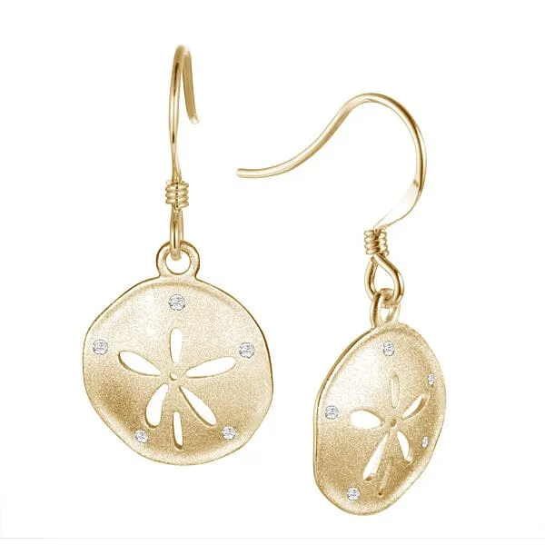 Atlantic Sand Dollar Hook Earrings