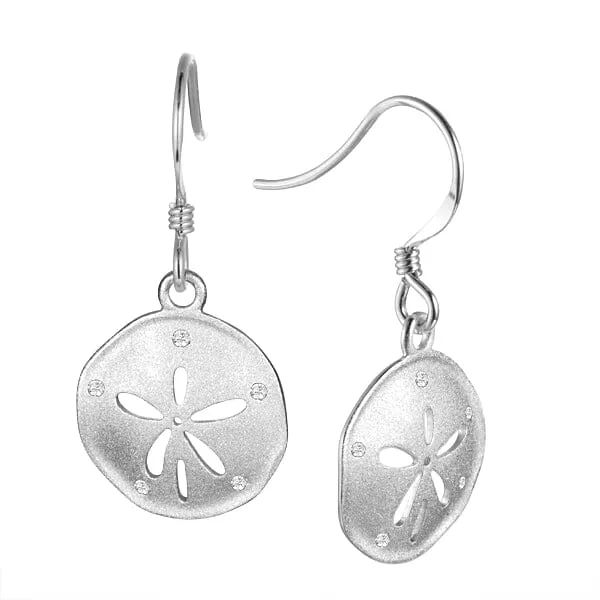 Atlantic Sand Dollar Hook Earrings