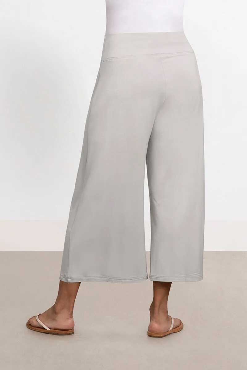 Bamboo Wide Leg Crop | Chino