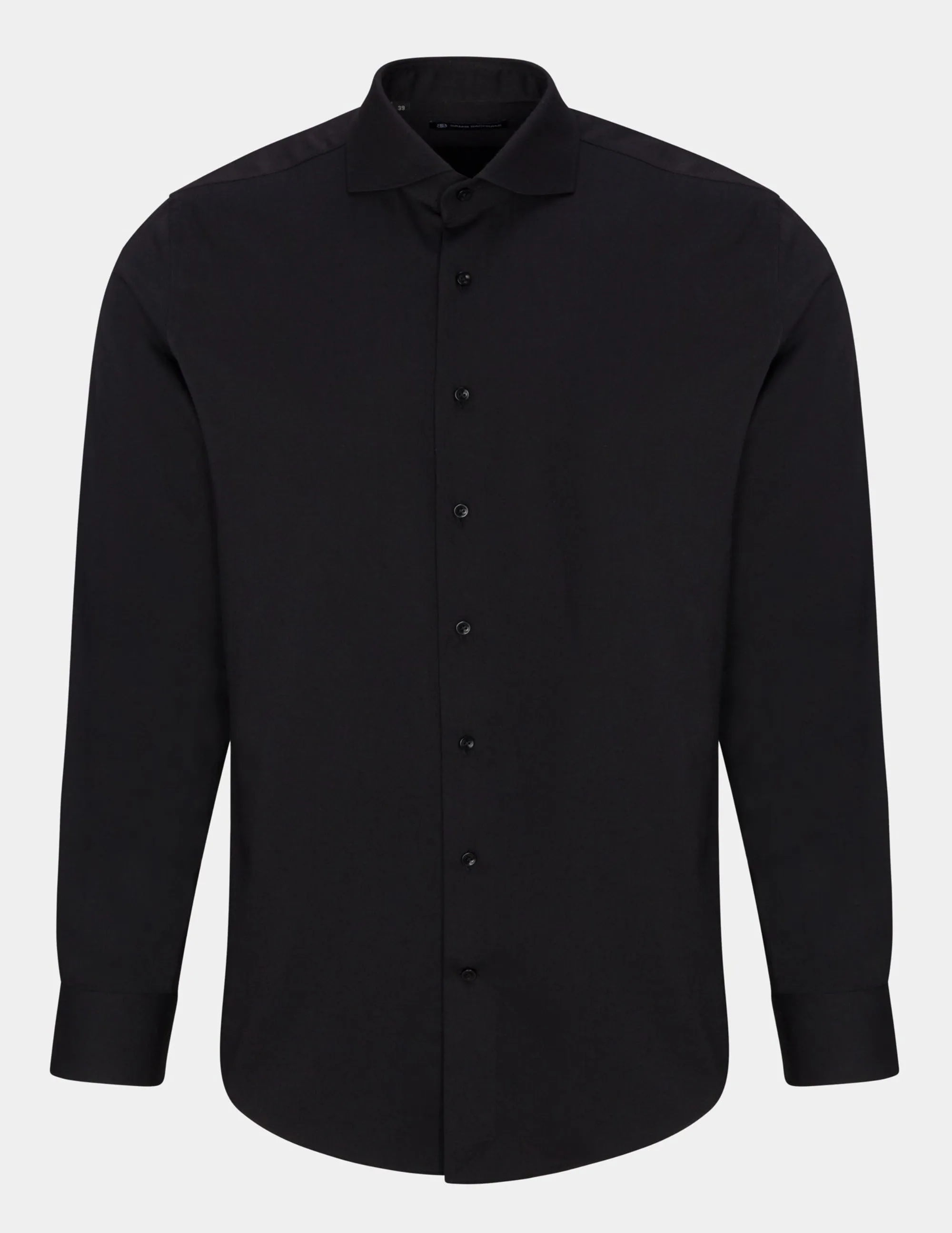 Black Bamboo Slim Fit Shirt