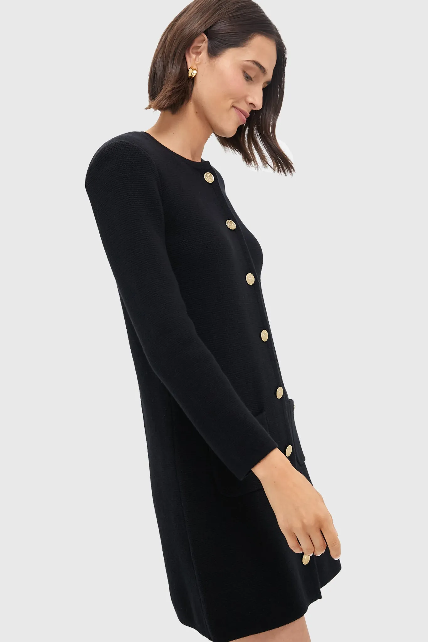 Black Stella Cardigan Dress