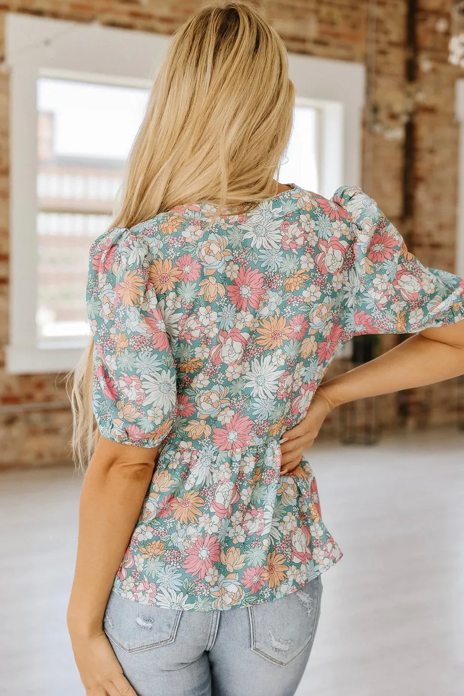 Blair Floral Peplum Blouse