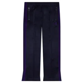 Boot-Cut Track Pant Poly Smooth - Navy