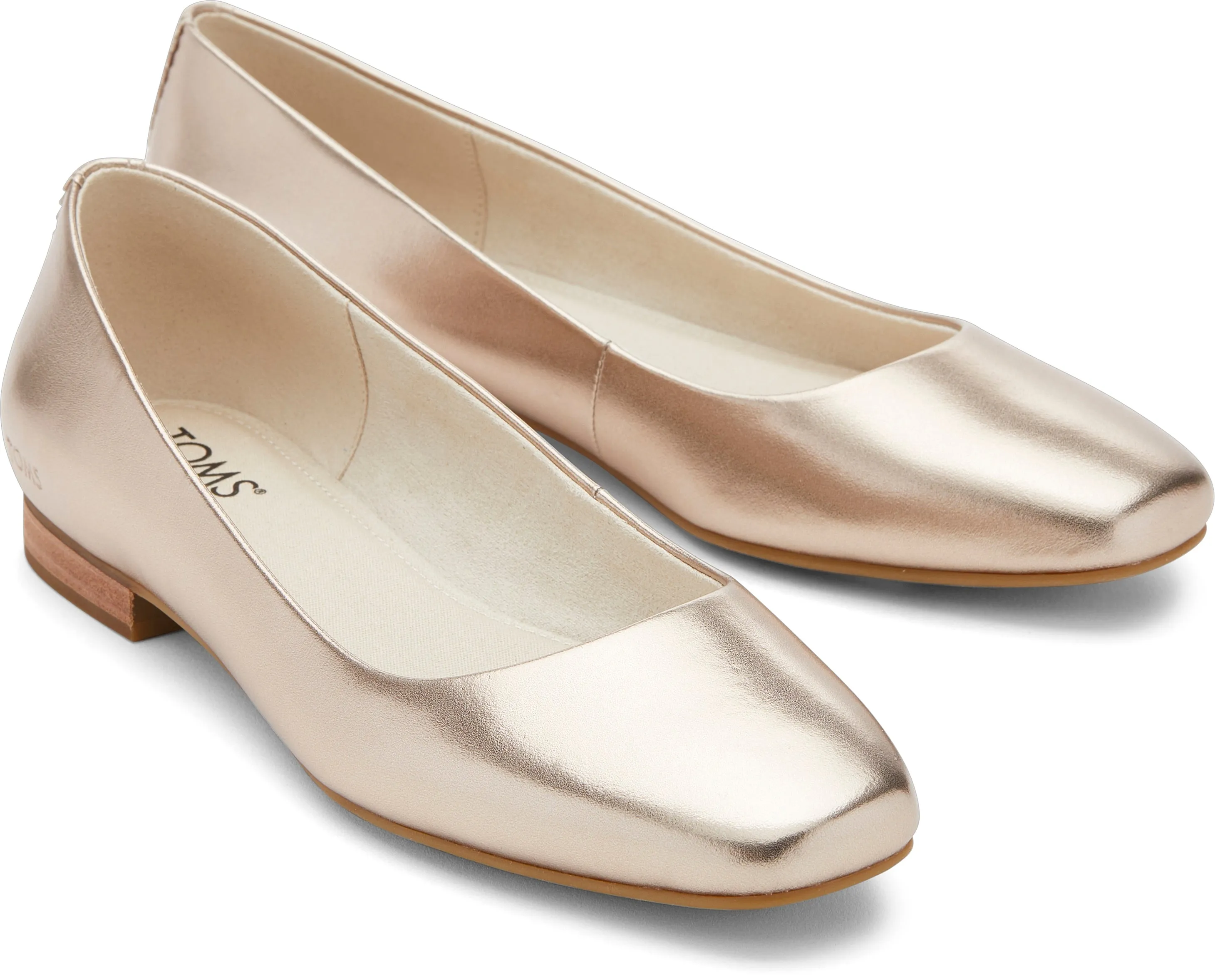 Briella Ballet Flat - Light Gold Metallic Leather