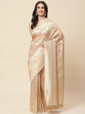 Brocade Zari Jaal Woven Banarasi Saree