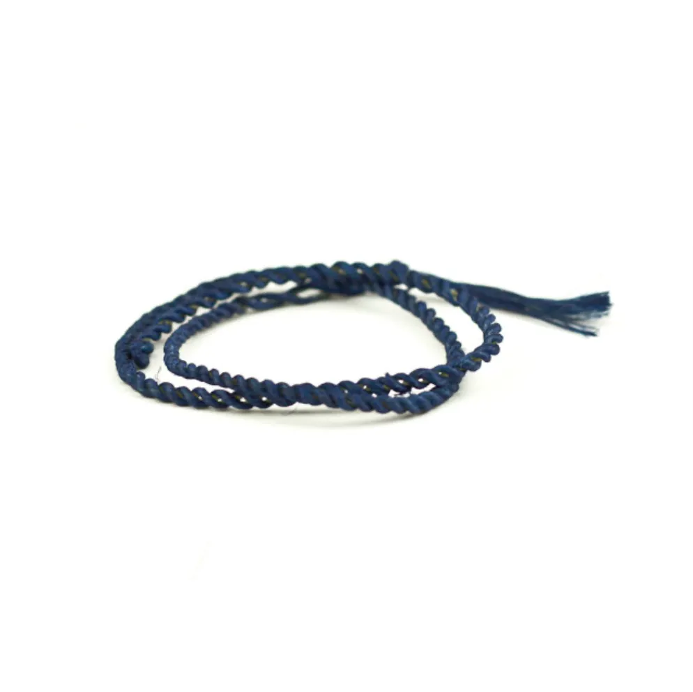 Buaisou Indigo Dyeing Japan Hemp Bracelet