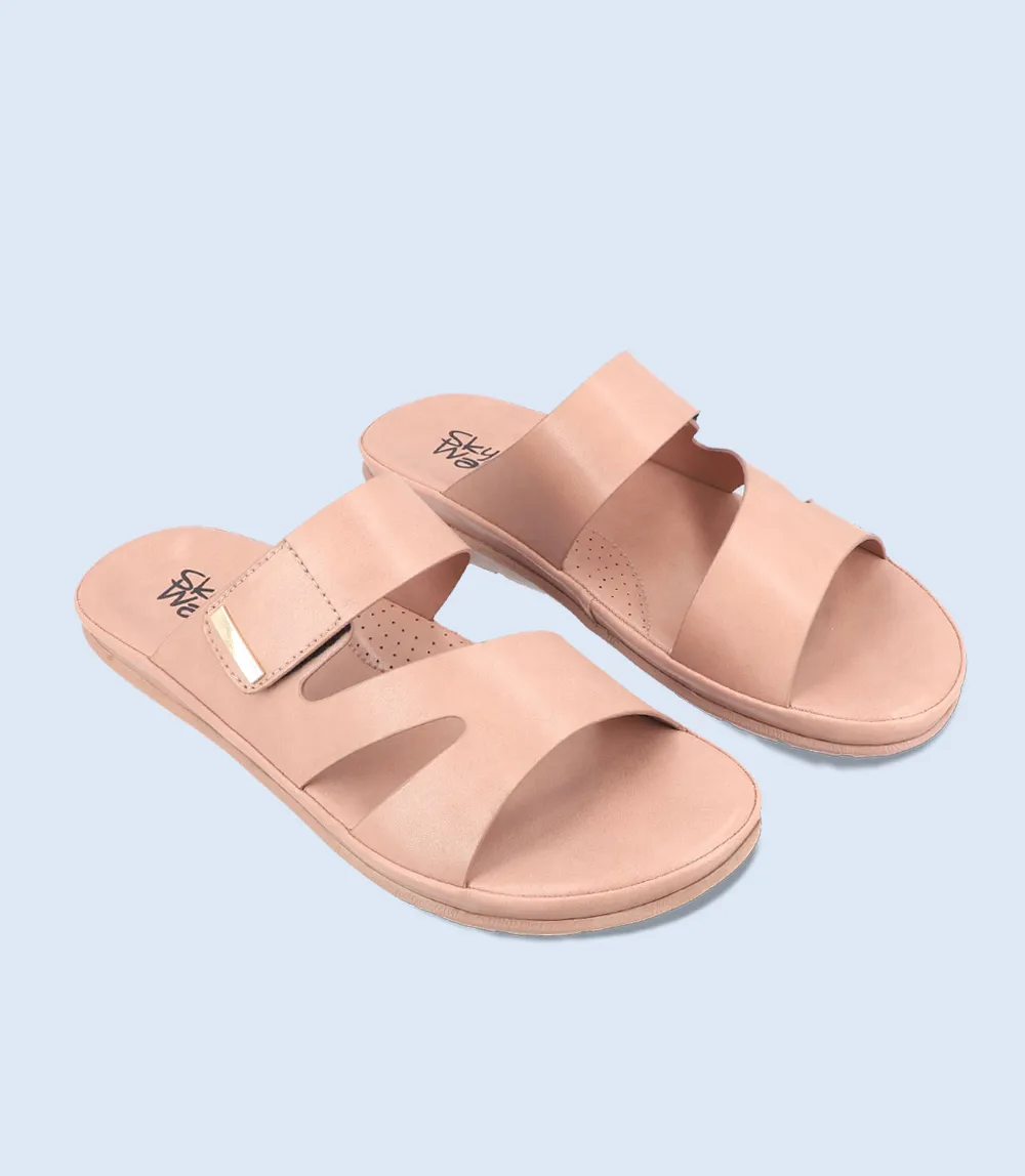 BW7061-TEA-PINK-Women Comfort Slipper