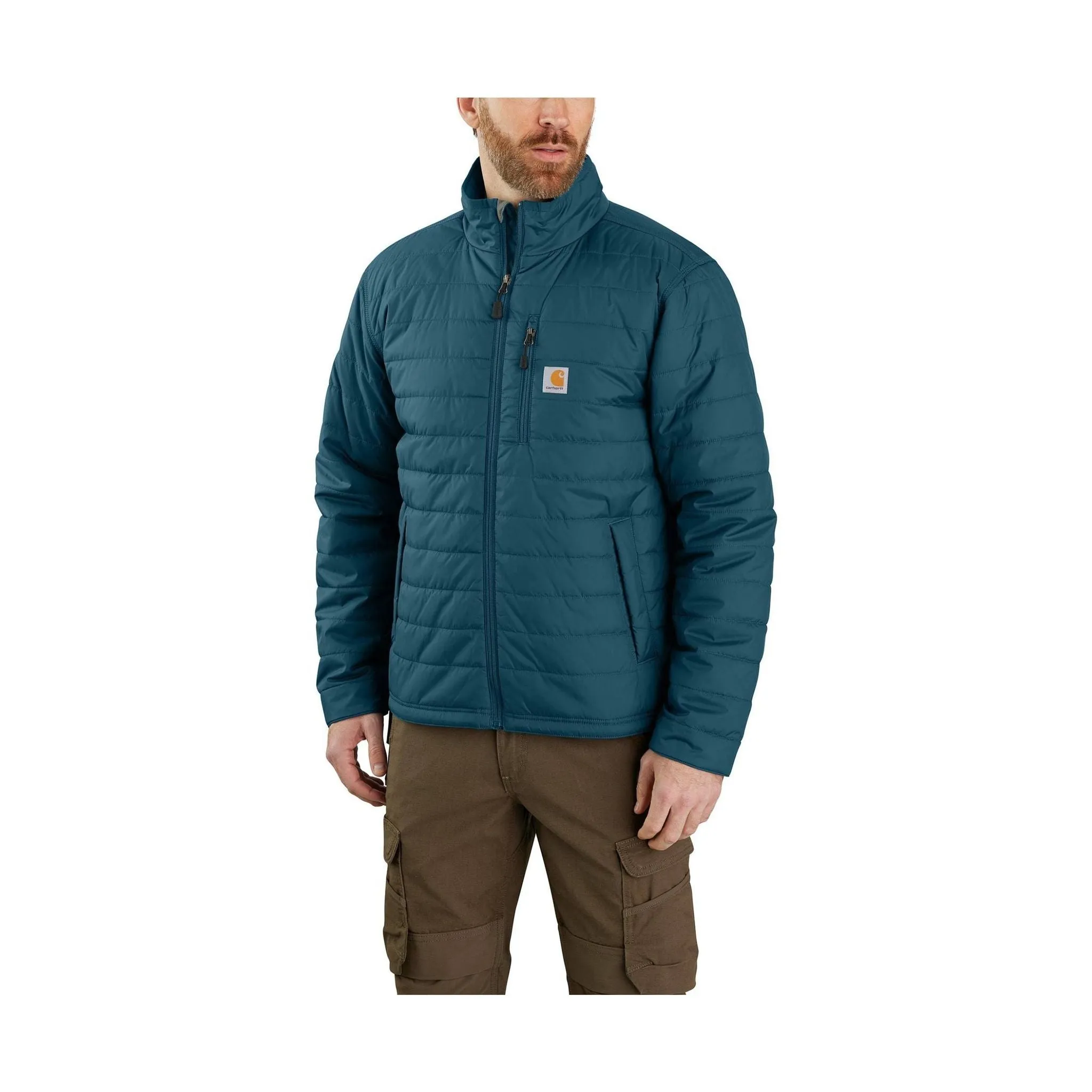 Carhartt Men's Rain Defender Relaxed Fit Lightweight Insulated Jacket - Night Blue