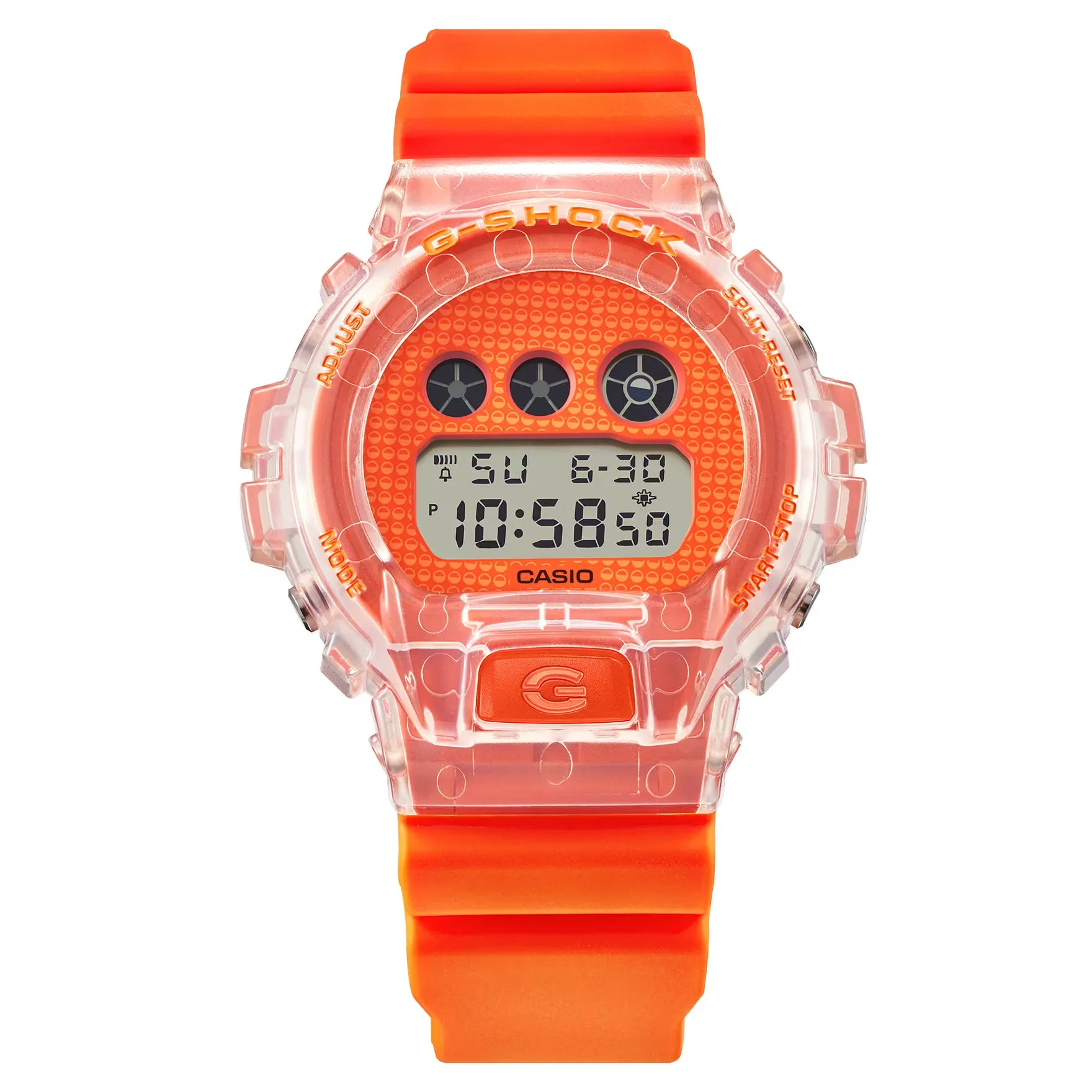 Casio G-Shock Lucky Drop Orange Clear Watch DW6900GL-4 Limited