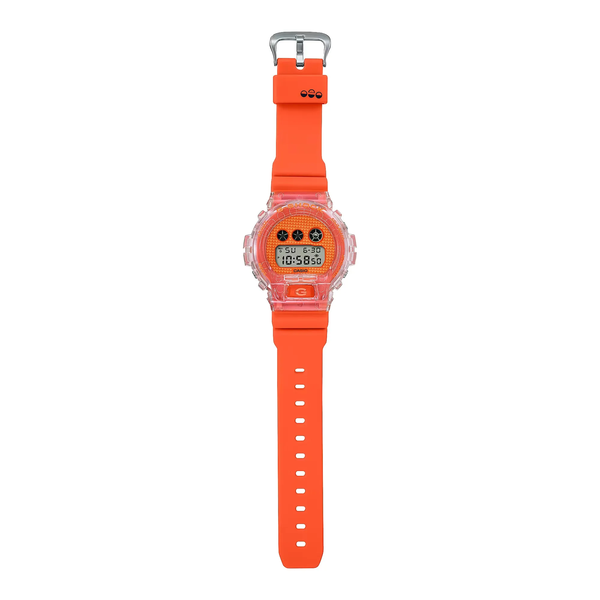 Casio G-Shock Lucky Drop Orange Clear Watch DW6900GL-4 Limited