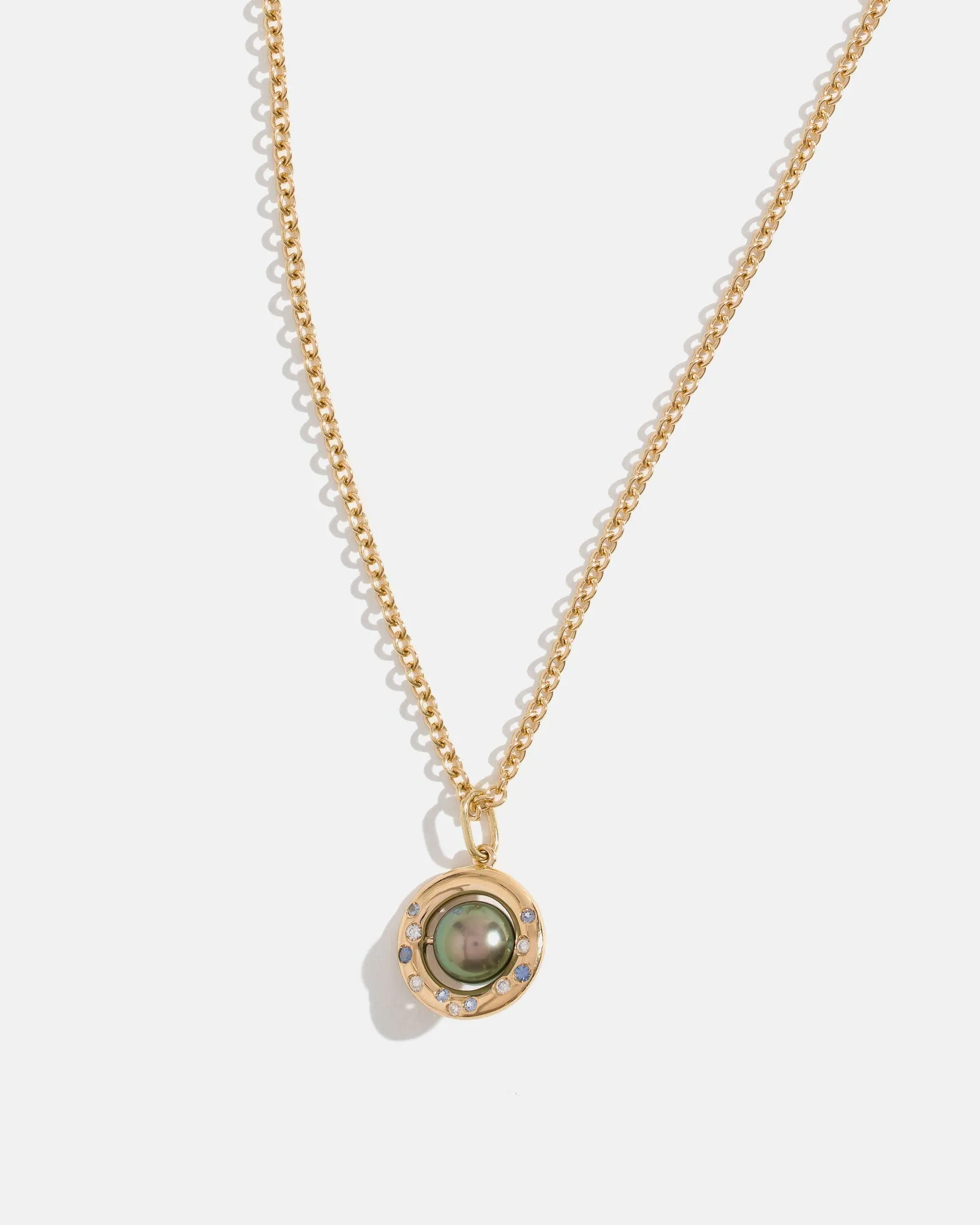 Celeste Pendant in 14k Fairmined Gold with Tahitian Pearl