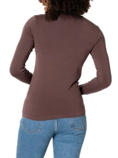 C'EST MOI Bamboo Short Turtleneck Top