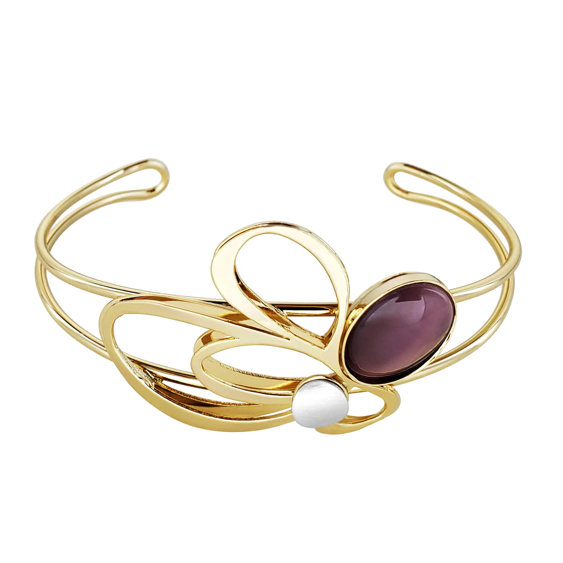 Christophe Poly Golden Spring Cuff Bracelet