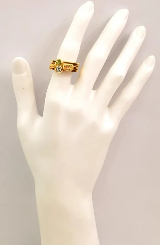 Citrine Minette Cube Ring