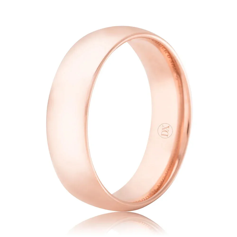 Classic Comfort 6mm - 18ct Rose Gold