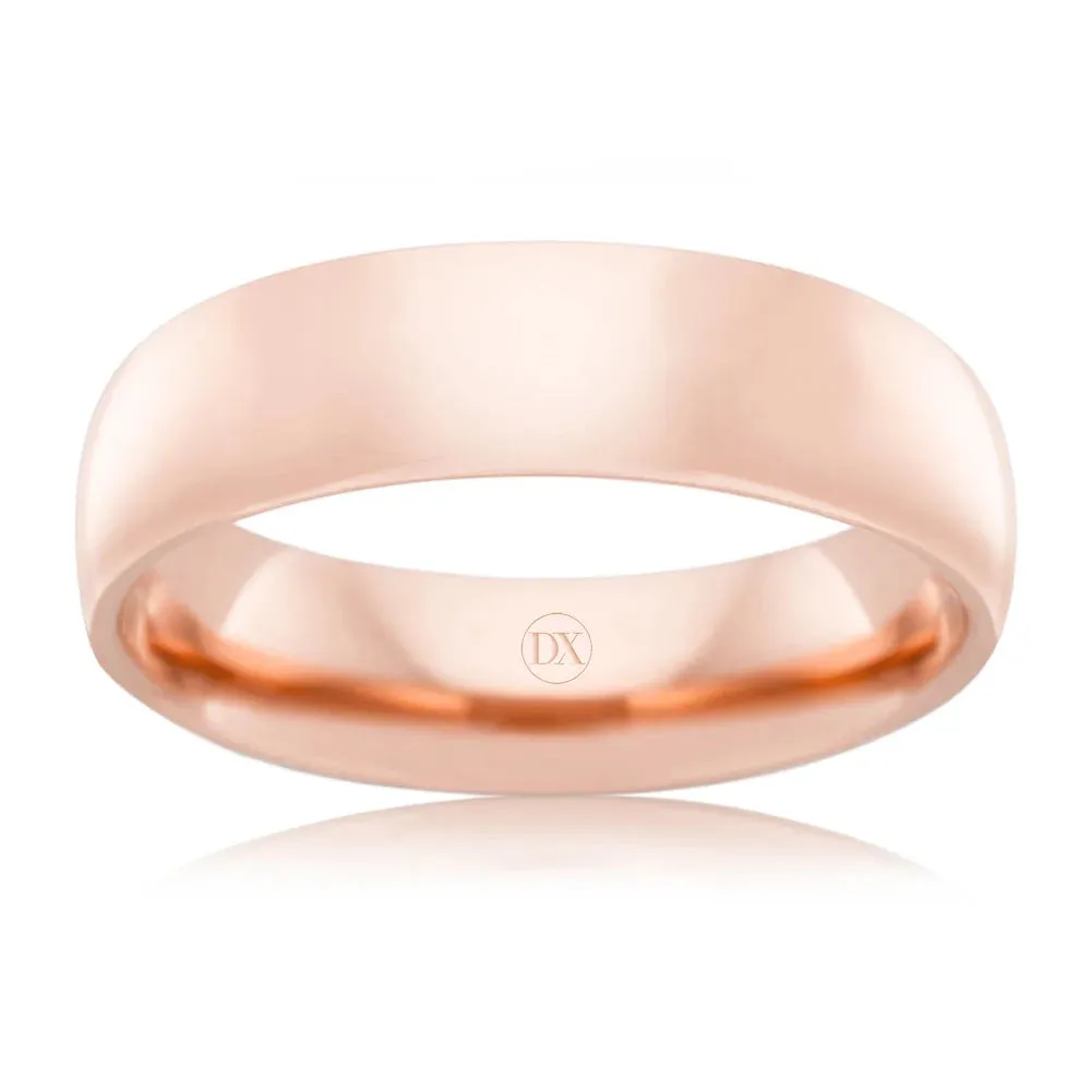 Classic Comfort 6mm - 9ct Rose Gold