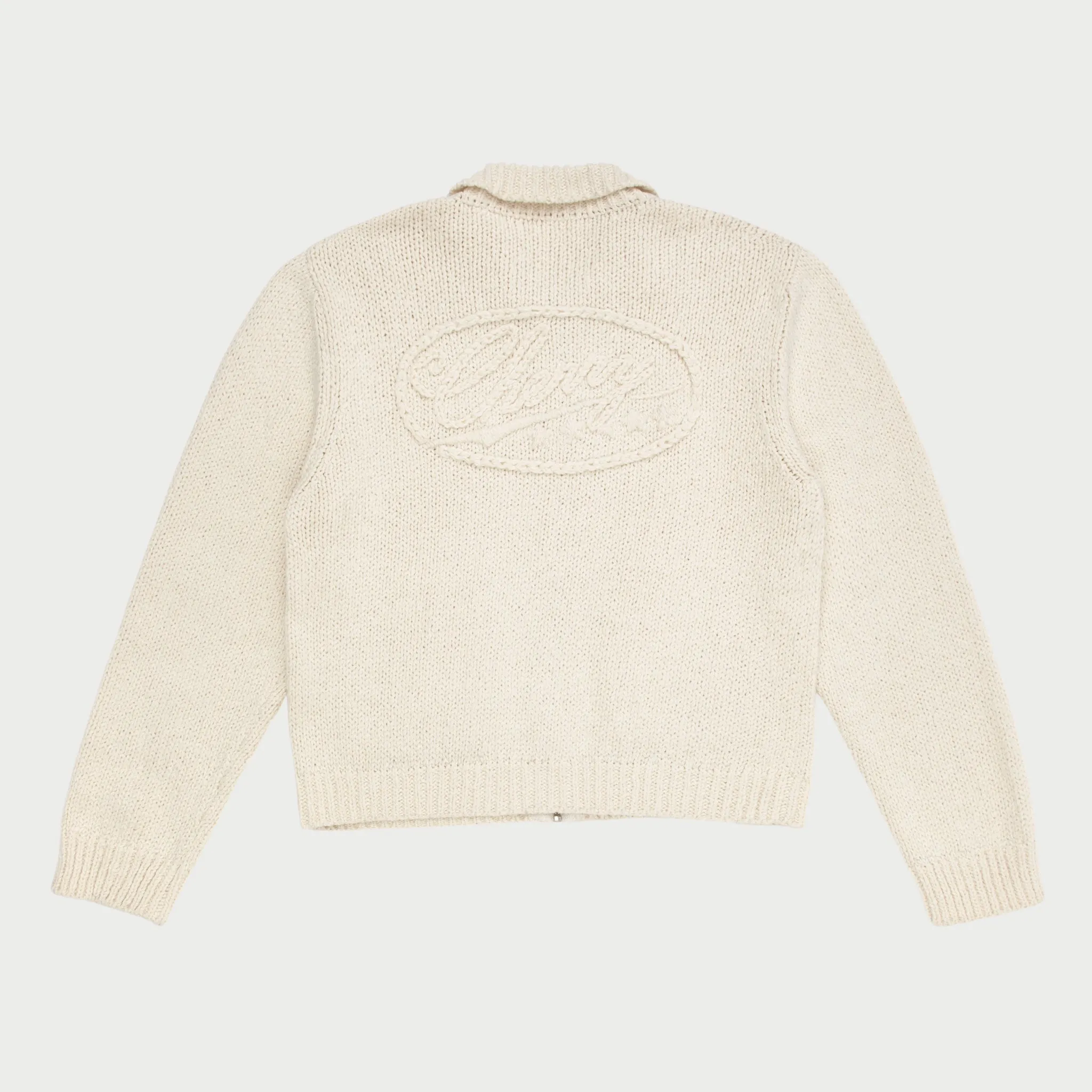 Cotton Knit Club Jacket (Cream)