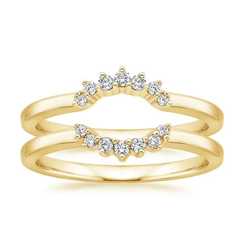 Crescent Nested Wedding Band Ring - LR107