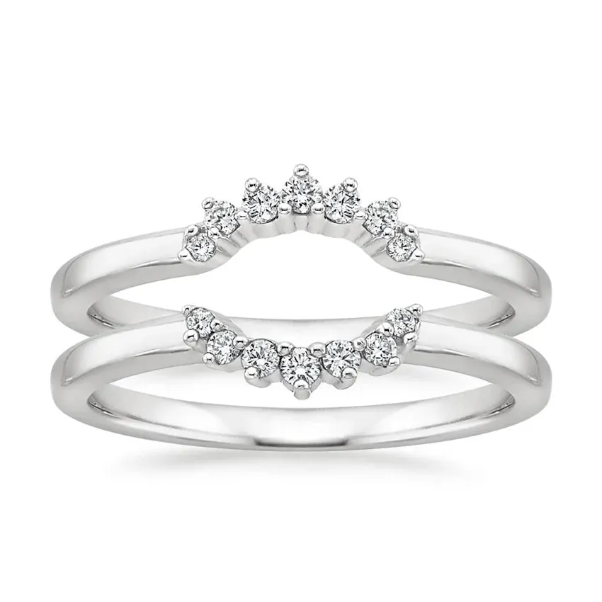 Crescent Nested Wedding Band Ring - LR107