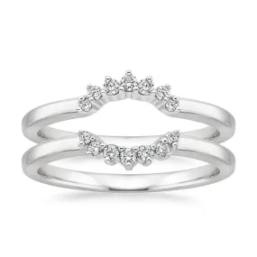 Crescent Nested Wedding Band Ring - LR107