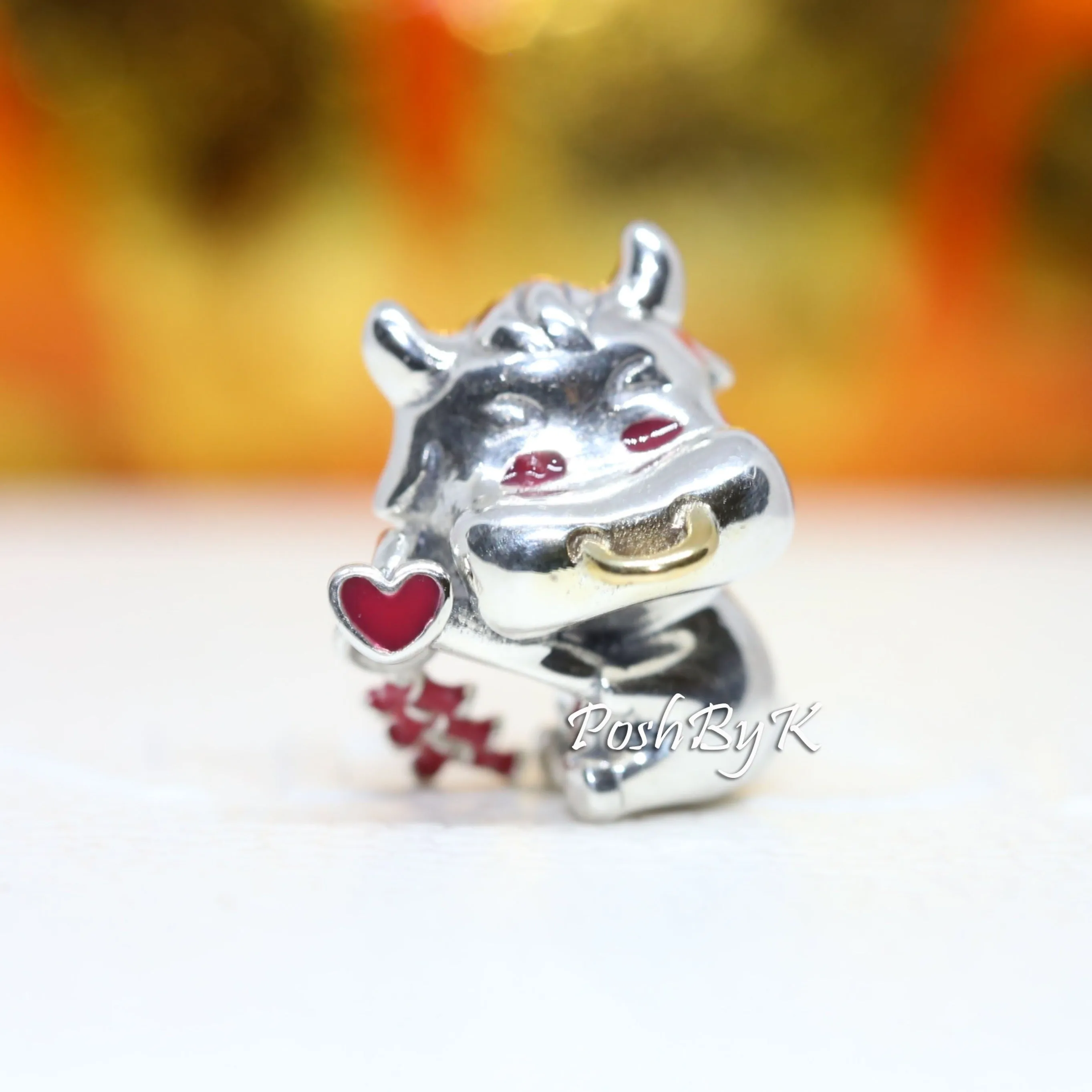 Cute Ox With 14k Gold Charm 799268C01