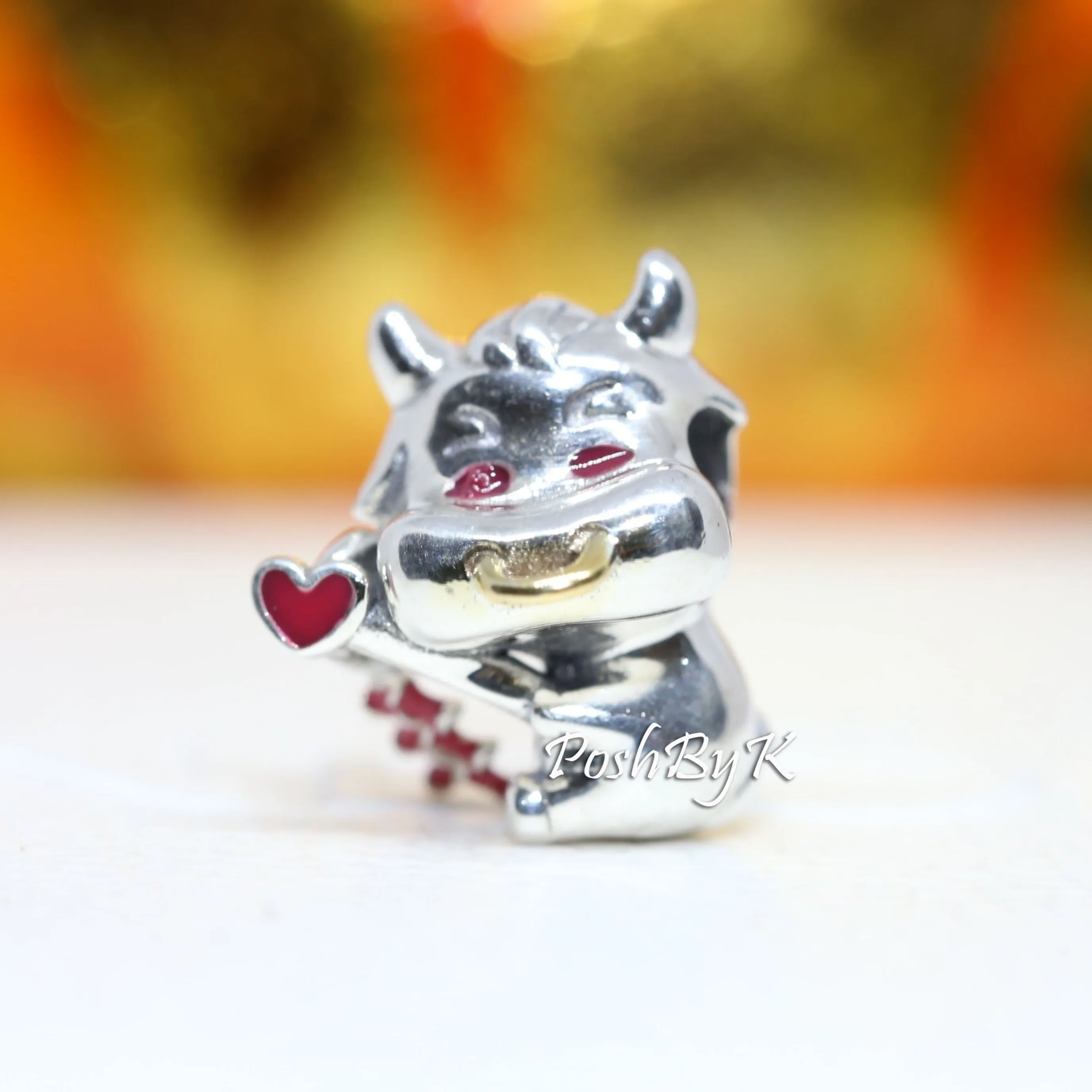 Cute Ox With 14k Gold Charm 799268C01