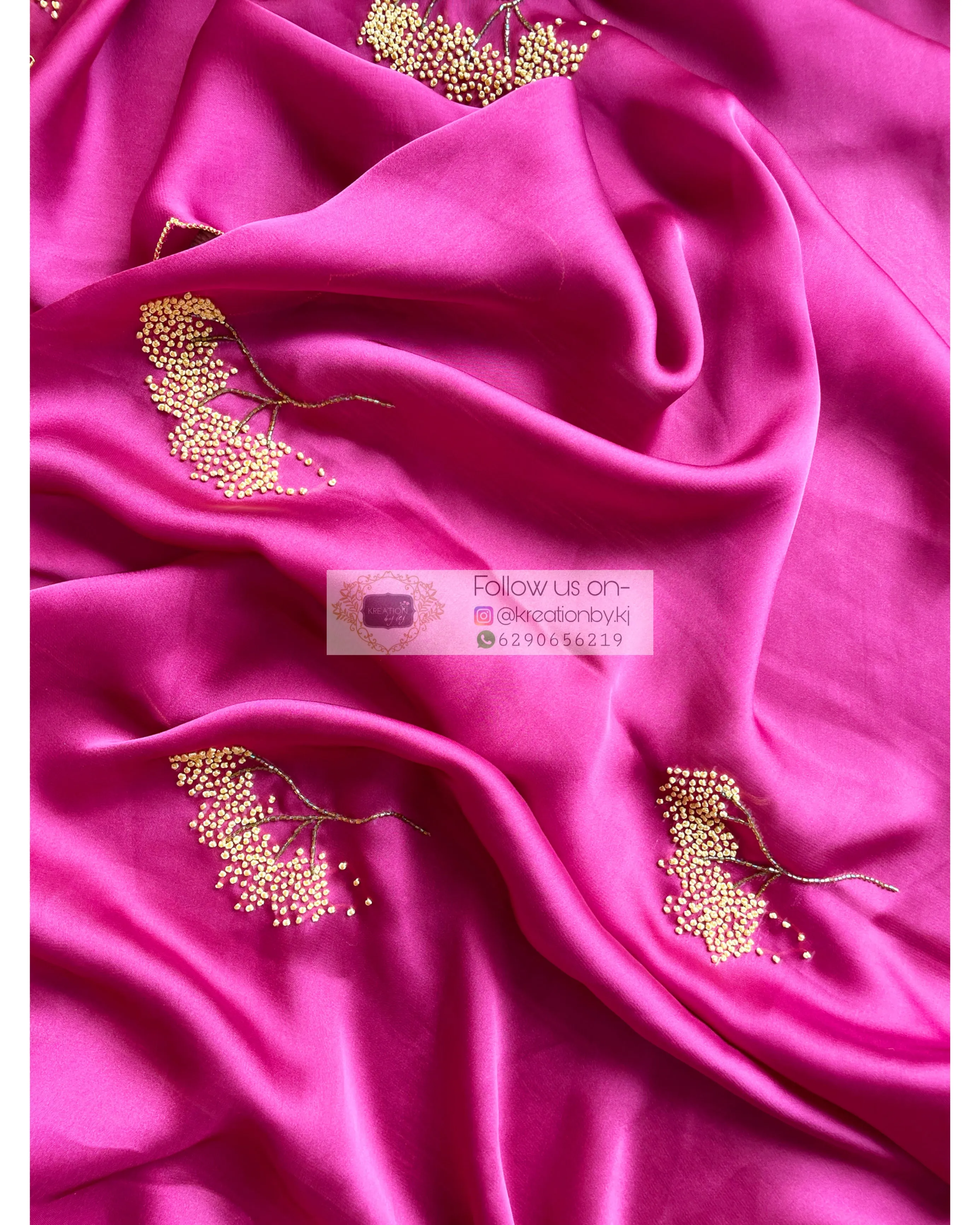 Dandelion Dust Pink Crepe Silk Saree