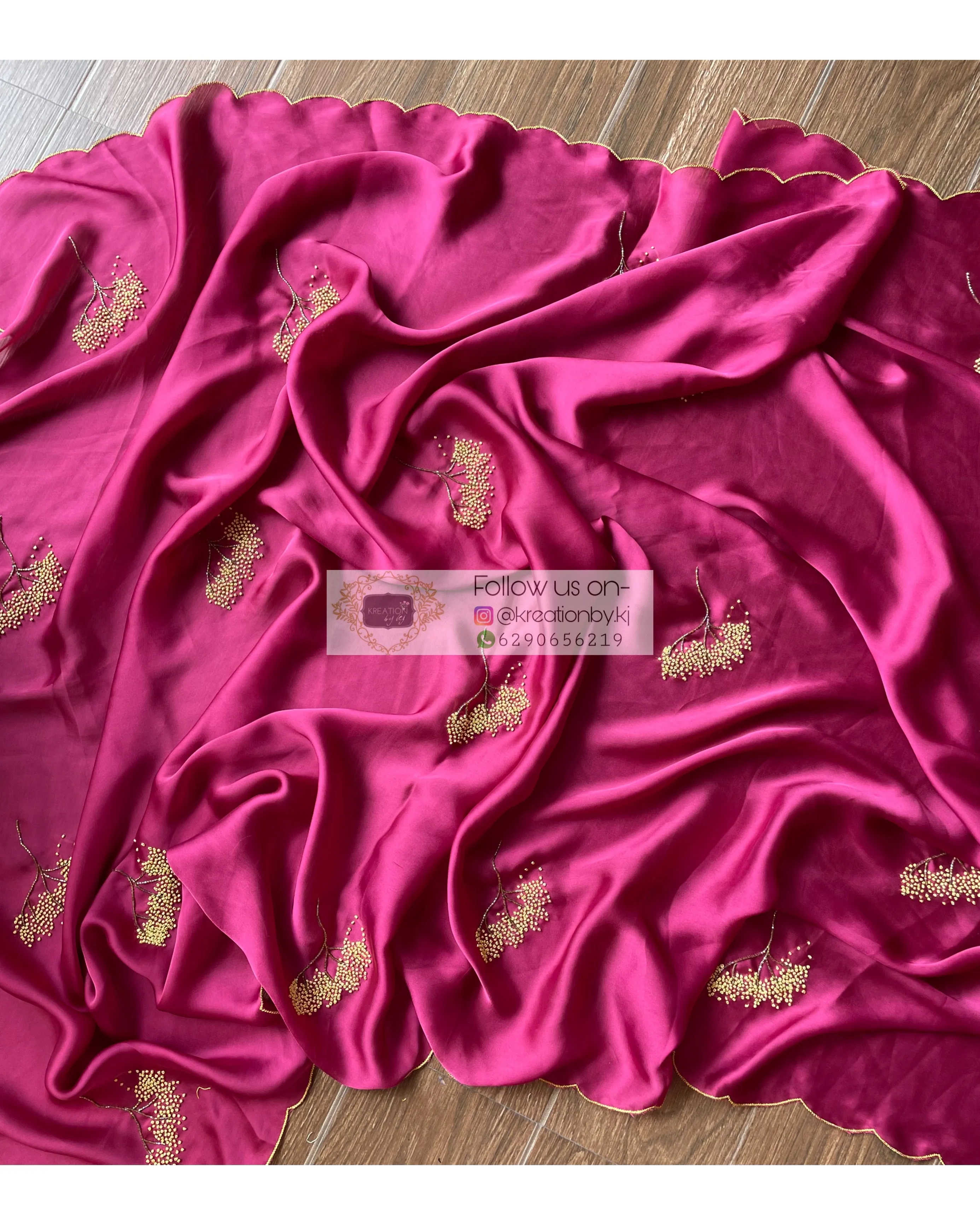 Dandelion Dust Pink Crepe Silk Saree